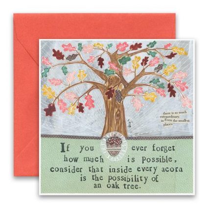 Oak Tree Greeting Card
