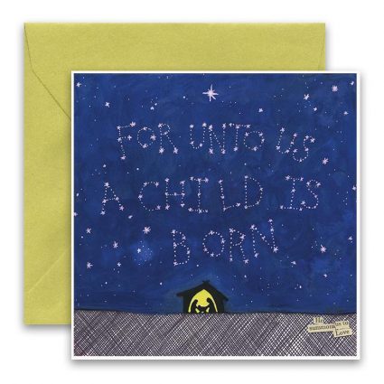 A Child is Born Holiday Card