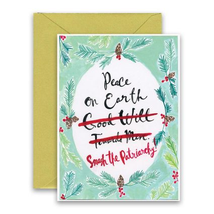 Smash The Patriarchy Holiday Card