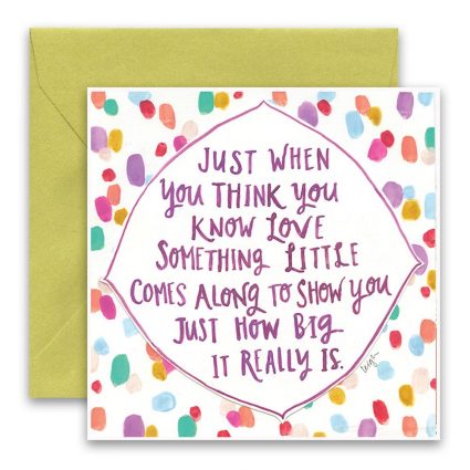 Know Love Greeting Card